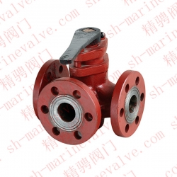 Marine flange cast iron stuffing plug valve GB/T593-1993